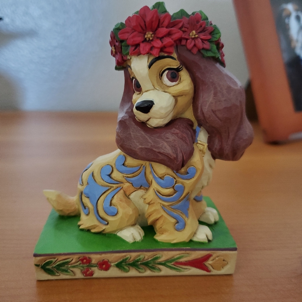 Disney LADY & THE TRAMP Jim Shore Enesco Sculpture Figurine (Like New In Box)